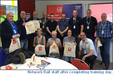 Image of Network Rail staff completing training day